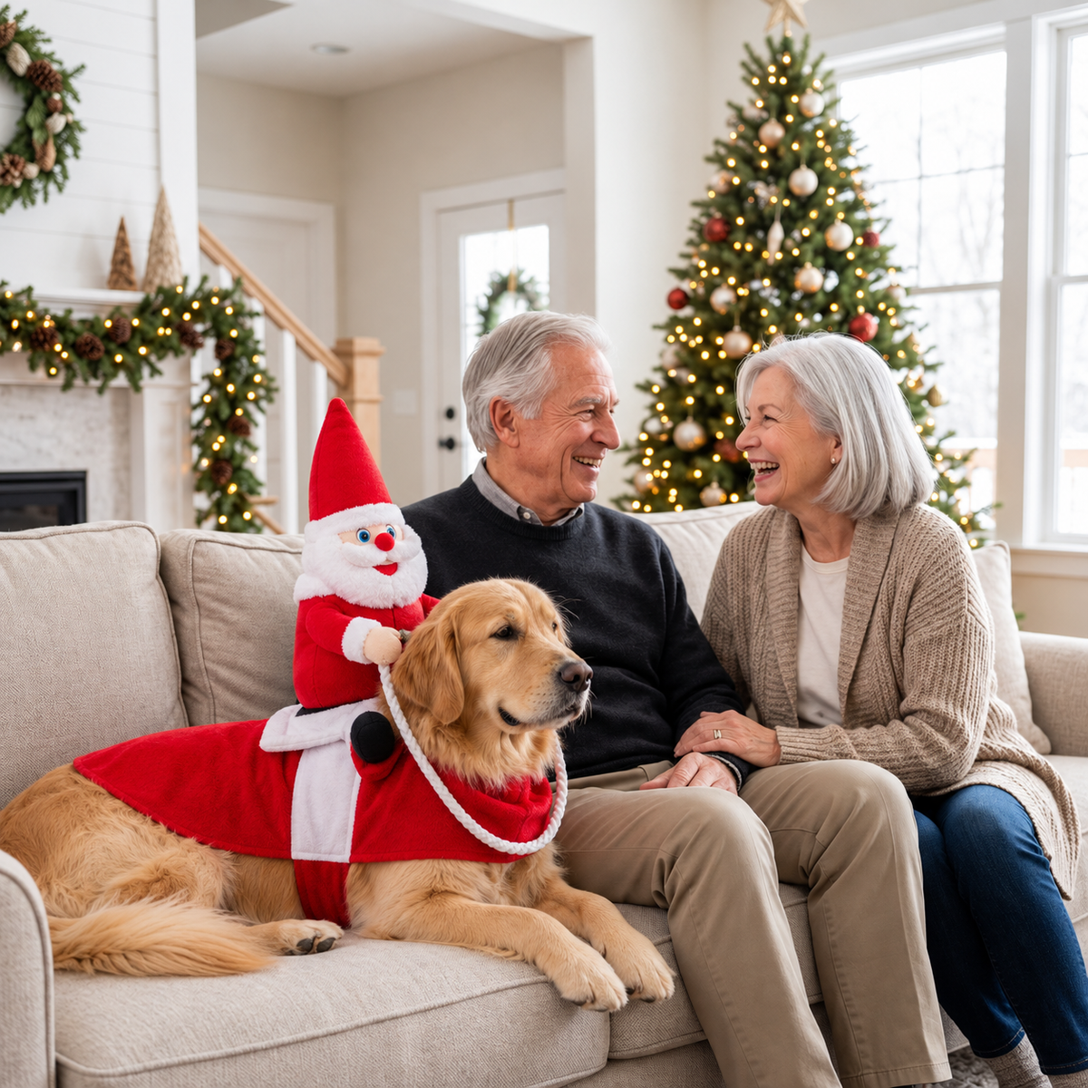 Santa Christmas Costume for Dogs
